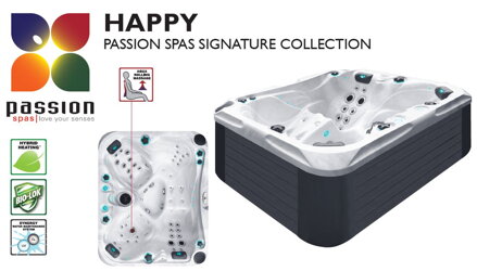 4-miestná vírivka HAPPY s ležadlom